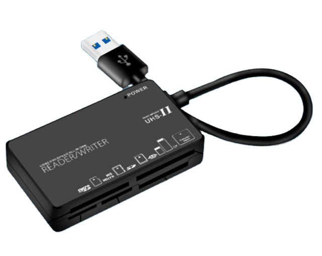 USB2.0 Type-C External SD & CF TF MS XD M2 Card Reader High-Speed Mobile Phone Memory ABS Material