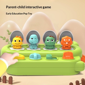 Boîte à mécanismes transfrontalière en plastique pour bébé, avec puzzle <span class=keywords><strong>dinosaure</strong></span> et jeu cache-cache, pour l'éveil éducatif et la reconnaissance des couleurs, à base de causalité - Product Image 4