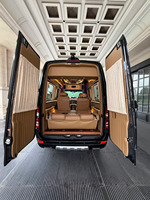 Kit de conversion de limousine Mercedes Sprinter de luxe, insonorisation, écran tactile relevable, sièges aérodynamiques, sol en teck, éclairage d'ambiance