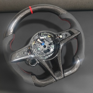 Volante Personalizado de Fibra de Carbono Real para <span class=keywords><strong>Alfa</strong></span> <span class=keywords><strong>Romeo</strong></span> Giulia <span class=keywords><strong>Stelvio</strong></span> 2017-2019, Interior de Auto - Product Image 2