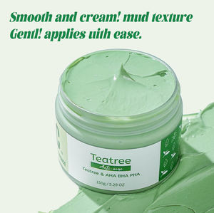 Hassas akne cilt gözenek rafineri için özel buzul kil maskesi antibakteriyel çay ağacı yağı üçlü asit karmaşık zulüm içermeyen yüz - Product Image 2
