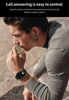 Smartwatch D8 2-in-1 con Auricolari TWS, Chiamate Wireless BT, Cuffie Musicali, NFC, Monitoraggio Salute, Tracker del Sonno, Modalità Multi-Sport, Fitness