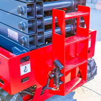 Plateforme élévatrice à ciseaux sur chenilles Hengwang, capacité de charge 320 kg, hauteur de levage 6m-15m, plateforme de travail en hauteur électrique, certifiée CE ISO, acier allié