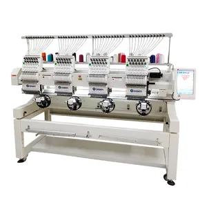Luxury commercial used main motor axi of use disen multiple six two 10 4 or 6 heads embroidery machine for clothes with sale