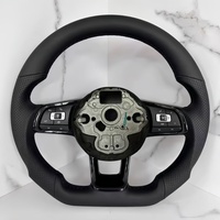 R-Line Lederlenkrad für Volkswagen Golf 5 6 7 7.5 R MK5 MK6 MK7 MK7.5 GTI Polo Passat CC Scirocco Auto-Lenkrad