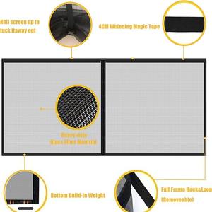 Puerta de <span class=keywords><strong>mosquitera</strong></span> magnética de <span class=keywords><strong>cierre</strong></span> automático de gran tamaño, diseño moderno <span class=keywords><strong>con</strong></span> malla de fibra de vidrio de poliéster, <span class=keywords><strong>mosquitera</strong></span> de estilo moderno - Product Image 3