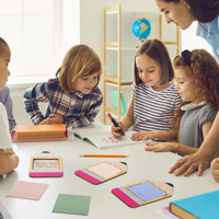 Enseignant Appréciation Crayon Distributeurs De Notes Autocollantes Titulaires En Forme De Crayon Sticky Note Organisateurs En Bois Retour À L'école Cadeau De Fête