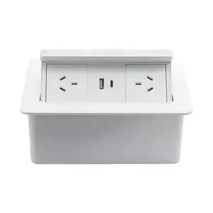 Factory Wholesale Australia Socket Pop Up Socket with Wireless Charger Electrical Switches 15w Wireless Charger Socket