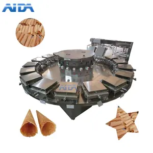 High Quality Core Filling Ice Cream Egg Roll Production Line Factory Crispy Roll Machine