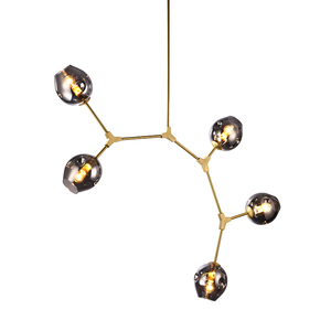 Postmodern lampadario A LED a sospensione soggiorno appendere le luci apparecchi di casa Nordic sala da pranzo lampade a sospensione palla di Vetro di illuminazione - Product Image 3