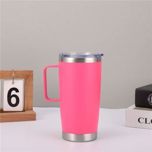 Mug à café isotherme en acier inoxydable de 20 oz avec poignée et couvercle coulissant, gobelet personnalisé en gros avec logo, cuisine, salle à manger ASM26 - Product Image 1