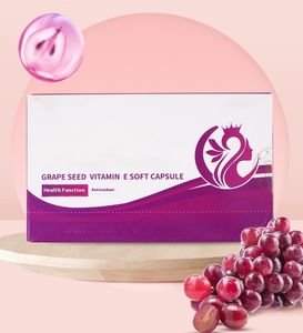 Kapsul Softgel Biji Anggur 95% <span class=keywords><strong>OEM</strong></span> Pabrik, Suplemen Makanan Kesehatan Antioksidan Vitamin E 500mg 60 Kapsul Per Botol untuk Dewasa - Product Image 2