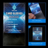 Vente directe d'usine - Étuis pour cartes transparents givrés épaissis, épaisseur 0,2 mm, protection de haute qualité pour jeux de cartes, plastique PP