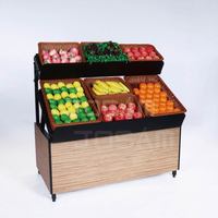 Josam Metallic Supermarkt Rack Model 1js-fruit-a-600-k Voor Het Weergeven Van Groenten En Fruit