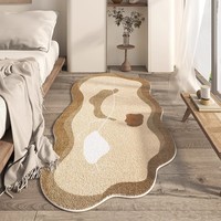 Französische High-End Plüsch Nachttisch decke Speziell geformte Imitation Kaschmir Teppich für Mädchen Schlafzimmer Cool Bay Window Mat Home
