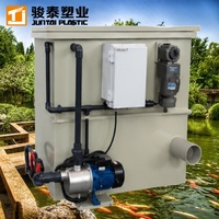 Filtre à tambour en PP SS304, 10m³/h, pour la filtration des bassins à carpes koï - Ventes flash