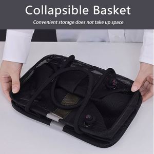 <b>Plastic</b> Bath Storage Shower Caddy <b>Basket</b> Quick Dry Mesh Large Capacity Shower Caddy Bathroom Organizer Clothing College Dorm - Product Image 2