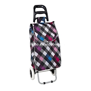 Afneembare Boodschappen Boodschappentas Aluminium 2 Wielen Opvouwbare Bagage Supermarkt <span class=keywords><strong>Trolley</strong></span> - Product Image 1