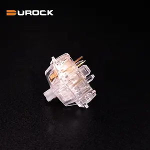 Durock-Teclado mecánico táctil, Interruptor táctil de 5 pines y 62g, color blanco
