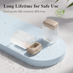 LM LM25238 Boîte de rangement magnétique portable pour pilules hebdomadaires à 7 compartiments, organisateur pratique avec emballage clair et compartimenté - Product Image 3