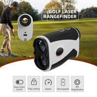 Télémètre laser numérique rechargeable pour la chasse et le golf, avec support magnétique, portée 600 m, grossissement 6x, 7,250 g