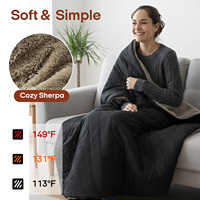 Couverture chauffante portable à piles, nouvelle, en stock aux États-Unis, pour l'extérieur, avec conception de coussin chauffant intégré
