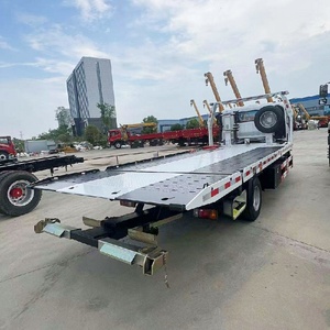 ISUZU KV100 <b>Flatbed</b> Tow <b>Truck</b> Wrecker Road Sliding Diesel 4Ton Euro 3 Engine Road Recovery Vehicle - Product Image 4