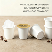 Capsules K-Cup jetables en PP sans BPA, écologiques, vides pour le remplissage d'espresso, faible MOQ, fourniture directe usine