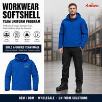 Vestes de travail d'hiver fines de haute qualité pour hommes avec col montant, imperméables, coupe-vent, softshell