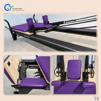 Machine de Pilates Reformer en alliage d'aluminium commercial avec ressorts réglables pour usage en salle de sport et studio