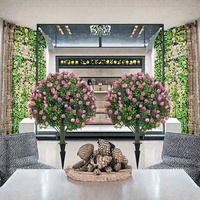 Bunga Peony Dkb dan Bunga Lotus Baby Breath Buatan untuk Ranunculus Anggrek Bunga Baby Breath Buatan