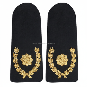 Epaulet personalizado Uniforme Accesorios Epaulette Premium Quality Gold Shoulder Board - Product Image 1
