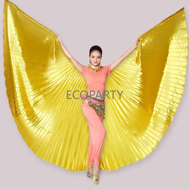 Top Women Belly Dance Isis Wings Oriental Dance Accessories Egypt India Dance Isis Wings Performance Practice Wing WITH Sticks