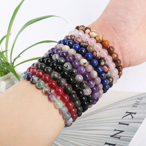 ซื้อคริสตัลสโตนคุณภาพสูง สร้อยข้อมือลูกปัดคริสตัลจากอัญมณีธรรมชาติ เครื่องประดับคริสตัล - Product Image 3