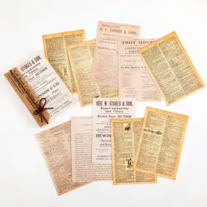 Vintage Journal Stickers Plakboek Diy Materiaal Papier Retro Decoratieve Briefpapier Papier Voor Scrapbooking