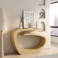 Console décorative étroite de luxe en métal moderne, style européen, meuble d'entrée pour hall, salon, hôtel