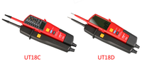 Multimeter Digital UNT-T UT18C & UT18D, Penguji Tegangan & Detektor Probe, Layar LCD, Rentang Otomatis, Meter Tahan Air IP65