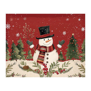 Manteles individuales de PVC con temática navideña, resistentes al agua y al aceite, aislantes del calor, para el comedor. - Product Image 2