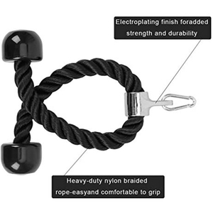 <span class=keywords><strong>Corda</strong></span> per <span class=keywords><strong>Tricipiti</strong></span> in Nylon con Doppia Impugnatura per Allenamento di Forza e Bodybuilding - Product Image 5