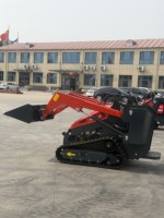 Mesin Diesel Euro5/EPA Motor Crawler Front Skid Steer Loader dengan Bucket