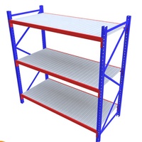 Étagères de Rangement Robustes Shandong, Unité d'Étagères de Rangement Multi-Niveaux à Longue Portée, Rack de Stockage Multi-Niveaux