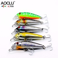 AOCLU Appât Dur Mini Minnow Flottant Wobbler 40mm 2.1g Profondeur de Plongée 0.5m Leurre de Pêche Tackle Japon Qualité