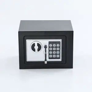 Cofre de segurança digital de aço para máquinas invisíveis, parede anti-roubo 17E, chave de segurança, para uso em escritório doméstico
