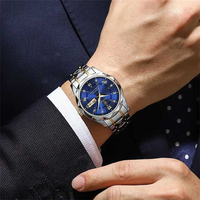 Nouvelle Montre Homme de Luxe 615, Montre-Bracelet pour Homme de Marque Supérieure, Étanche, Lumineuse, Quartz, Date et Jour, pour Affaires