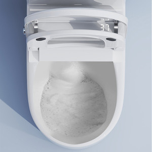 Siège de <span class=keywords><strong>toilette</strong></span> intelligent électronique avancé pour femmes, avec télécommande, chauffage, rabattement automatique et couvercle lavable - Product Image 4