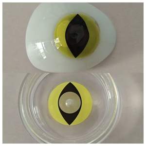 Magiceye For Soft Yellow Cat Eye Colored Cosplay Contact <strong>Lenses</strong> 2 Pieces Halloween Cosmetic - Product Image 2