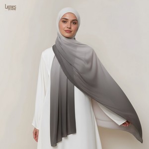 Hijab en modal imprimé dégradé de haute qualité, châle musulman traditionnel doux, léger et respirant - Product Image 1