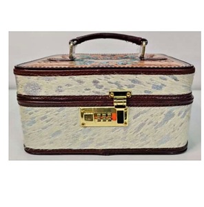 Elegant Jewelry <b>Box</b> with <b>Floral</b> Embossed Pattern and Top Carry Handle Decorative Jewelry <b>Storage</b> Case for Organizing Rings - Product Image 1