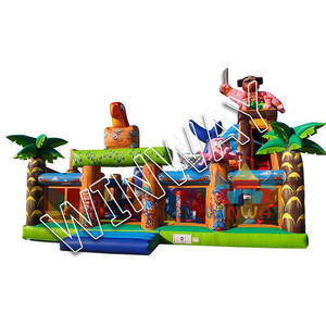 Factory Custom Large <b>Pirate</b> Inflatable Slide Bouncer Commercial Grade Outdoor Playground For Kids Party Rental - Product Image 2