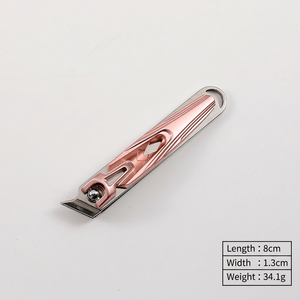 Coupe-ongles en acier inoxydable, coupe-ongles incliné, outil de manucure portable en métal pour le soin quotidien - Product Image 4